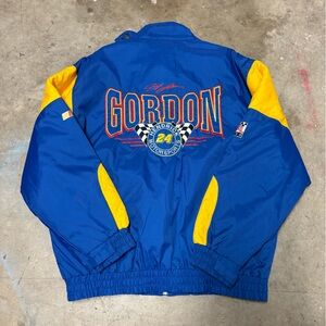 Jeff Gordon Vintage Nutmeg Jacket Large Dupont Nascar Hendrick Motorsports
